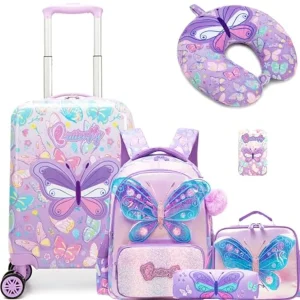 Kids 5-Piece Spinner Luggage Set